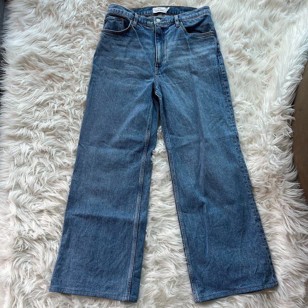 & Other Stories High Waist Wide Leg Denim Pants